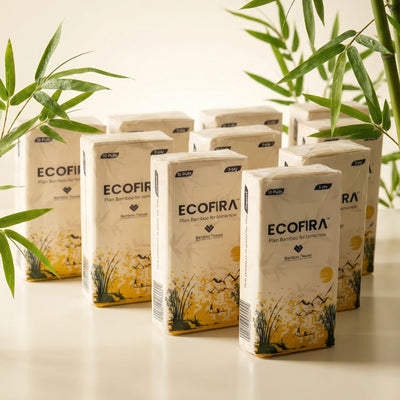 Ecofira Bamboo Pocket Tissue – (Pack of 10) - Bamboo, Eco-Friendly, Made in India