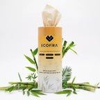 Ecofira Bamboo Car Tissues In Cylindrical Box – 50 Pulls (Pack of 4) - Bamboo, Eco-Friendly, Made in India