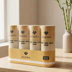 bamboo car tissue cylindrical box in use - Ecofira