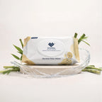ECOFIRA Bamboo Baby Wipes packaging with bamboo leaves on a white background