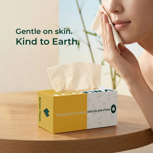 Ecofira Bamboo Car / Facial Box Tissue – 100 Pulls - 100 Pulls per box — great value for daily use