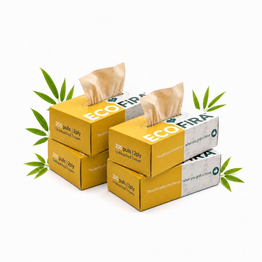Bamboo Car & Facial Box Tissue 200 Pulls | Eco-Friendly