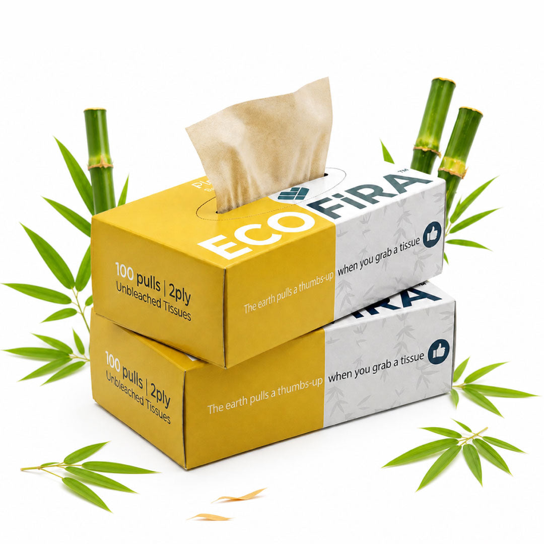 Bamboo Car & Facial Box Tissue 100 Pulls | Eco-Friendly