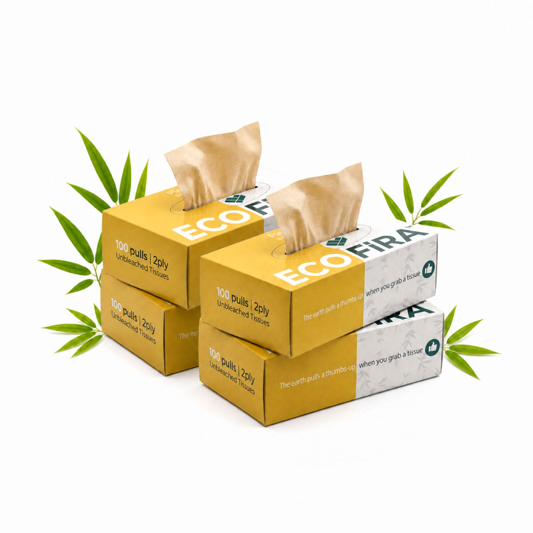 Bamboo Car & Facial Box Tissue 100 Pulls | Eco-Friendly